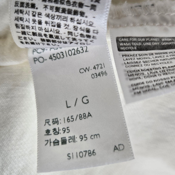 Levi’s White Denim Trucker Jacket NWT Graphic 90s Birthday Trucker Size Large - Picture 6 of 16